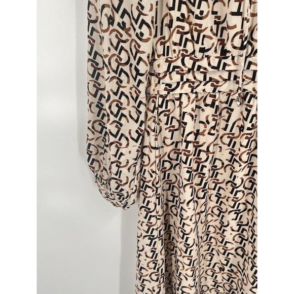 H&M Printed Shift Dress Long Sleeve Sz 4 NWT - Picture 2 of 6